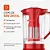 Copo L-99-Fr Cristal Completo Vermelho para Liquidificador Mondial - Imagem 3