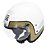 Capacete Kraft Old School Street Branco Brilhante - Imagem 2