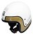 Capacete Kraft Old School Street Branco Brilhante - Imagem 1