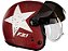 Capacete Peels F21 Old Tank Vermelho Bordo Branco Fosco - Imagem 3