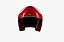 Capacete Lucca Cafe Racer Glossy White Red - Imagem 2