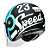 Capacete SMK Retro Jet Speed Preto e Azul Matt - Imagem 1