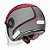 Capacete SMK Retro Jet Rebel Preto e Vermelho - Imagem 2