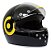 CAPACETE SMK RETRO BLACK GL240 - Imagem 2