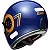 Capacete SMK Retro Seven Dourado/Azul Fosco - Imagem 3