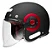 Capacete SMK Retro Jet Matt black (MA230) - Imagem 1