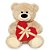 Urso De Pelúcia Coração - Imagem 1