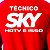 Camiseta Sky HDTV técnico Vermelha - Imagem 5