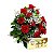 Buquê Clássico 12 Rosas Vermelha com Ferrero Rocher - Imagem 1