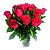 12 Rosas Vermelhas no Vaso - Imagem 1