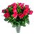 24 Rosas Vermelhas no Vaso - Imagem 1