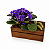 Arranjo Violet Imperial Mini Violeta Roxa & Cacto Premium - Imagem 1
