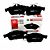 Pastilha Freio traseira Ford focus 1.6 16v/2.0 16v 2008-2015 volvo c30 2.0 16v/2.4 20v/2.5 20v 2006-2011 v40 2.0 16v/2.0 20v 2013-2020 s40 1.8 16v 1999-2004 citroen c5 2.0 16v 2008-2012 - HQF2263C - Imagem 2