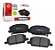Pastilha de freio dianteira em ceramica  GM tracker 1.4 16v 2016-2019 - HQF2464AC - Imagem 1