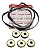 JUNTA TAMPA VALVULAS kit com 9 peças  fit 2009 em diante City 2011 em diante Motor L15A1 - A0016*-# - Imagem 1