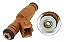 Bico Injetor de Combustivel CORSA MPFI 1996 1998 GAS MARRON GM MERIVA EXPRESSION WIND SUPER SEDAN 1.8L SOHC 1997 1999 2000 2001 2002 1.0L 0280155966 - Imagem 2