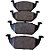 Pastilha de freio dianteira em ceramica  Volkswagen fox 1.6 8v 2003-2021 saveiro 1.6 8v 2014-2025 gol 1.0 12v 2016-2023 spacefox 1.6 8v 2006-2019 crossfox 1.6 8v 2005-2014 - Imagem 4