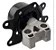 Coxim superior da caixa Direito ou Esquerdo do Câmbio Chevrolet Corsa Novo 2002 a 2012 Meriva 2002 a 2012 Montana 2004 a 2010 Peças Genuínas GM - LF0434 LF0433 - Imagem 2