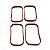 kit 4 peças - Junta do Coletor de Admissão Jaguar F-Pace, XE, XF, XJ, Land Rover Evoque, Discovery Sport, Freelander 2, - Imagem 7