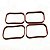 kit 4 peças - Junta do Coletor de Admissão Jaguar F-Pace, XE, XF, XJ, Land Rover Evoque, Discovery Sport, Freelander 2, - Imagem 3