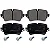Pastilhas de Freio Traseiras — Audi A6 / A7 / A8 / Q7 / Q8 / S6 / S7 / S8 / e-tron / VW Touareg (Modelos 2017 a 2024, Motores TFSI, TDI, MHEV e PHEV) - Imagem 3