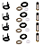 Kit Reparo Bico Injetor Jetta Tiguan Audi TFS EOS 06h906036g - Imagem 3