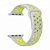 Pulseira para Apple Watch® WatchBand - Silicone Sport Cinza com Verde - Imagem 1