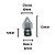 Bico Extrusora MK8 1,75mm - Nozzle 0.6 mm - Inox - Imagem 2
