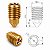 Bico Nozzle 0,6mm M6 Alto fluxo CHT X1/P1P - Bronze - Imagem 5
