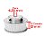 Polia HTD 3M 60 Dentes, Furo 6,35mm, P/ Correia 12mm - Imagem 5
