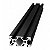 Perfil Estrutural de Aluminio Preto V-slot 2040 - 1000mm - Imagem 3