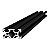 Perfil Estrutural de Aluminio Preto V-slot 2040 - 1000mm - Imagem 4