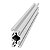 Perfil Estrutural de Aluminio Fosco V-slot 2040 - 300mm - Imagem 2
