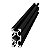 Perfil Estrutural de Aluminio Preto V-slot 2040 - 500mm - Imagem 2