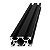 Perfil Estrutural de Aluminio Preto V-slot 2040 - 600mm - Imagem 1