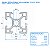 Perfil Estrutural de Aluminio Fosco T-Slot 3030 - (1 metro) - Imagem 6