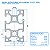 Perfil Estrutural de Aluminio Fosco T-Slot 3060 - (1 metro) - Imagem 6