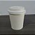 Copo Papel 210ml C/ Tampa Bico P/ Café Capuccino Chá 50 Un - Imagem 1