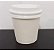 Copo Papel 120ml C/ Tampa Bico P/ Café Capuccino Chá 50 Un - Imagem 1