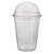 Copo Pet Descartável 473 Ml Com Tampa Bolha Sem Furo 50 Un - Imagem 4