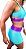 Top Helen canelado blue - Imagem 4