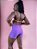 Shorts Jacquard Texture Roxo - Imagem 3