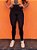 Legging Jacquard Leopard Preta - Imagem 1