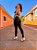 Legging Jacquard Leopard Preta - Imagem 3