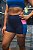 Shorts Pocket Color Block Marinho - Imagem 1