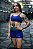Shorts Diane Color Block Roxo - Imagem 3