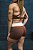 Shorts Diane Color Block Brownie - Imagem 7