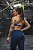 Legging Color Block Recortes Marinho - Imagem 7
