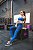 Legging Color Block Recortes Marinho - Imagem 3