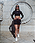 Cropped Versalhes manga longa Preto - Imagem 1